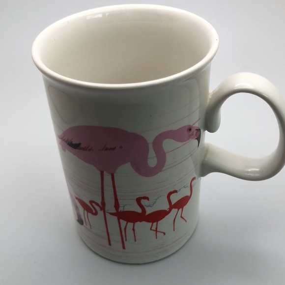 ViTG Flamingoes Coffee Mugs by Jack Dadd Porcelain Dunoon. Made in Scotland - Picture 7 of 8